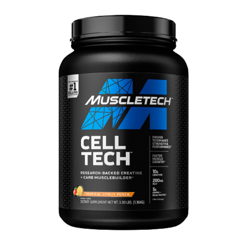 MUSCLE TECH CELL TECH 3LBS TROPICAL CITRUS FRUIT PUNCH 