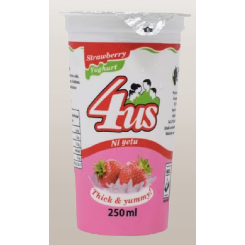 4US STRAWBERRY YOGHURT 250ML