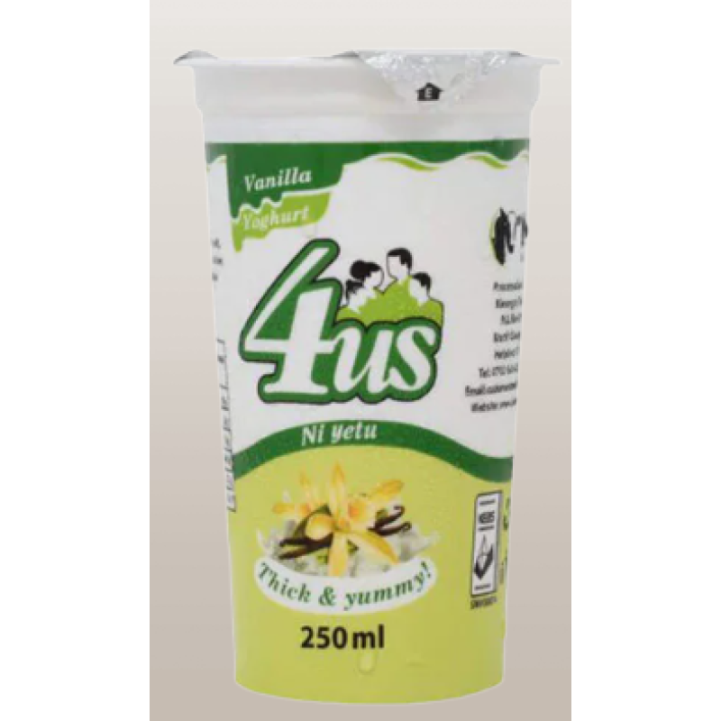 4US VANILLA YOGHURT 250ML