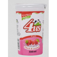 4US STRAWBERRY YOGHURT 500ML