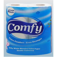 COMFY TISSUE PAPER 2PLY,4 ROLLS