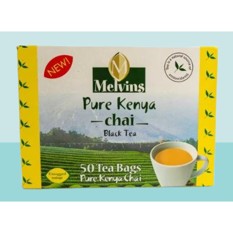 MELVINS PURE KENYA TEA BAGS 50"S TAGLESS