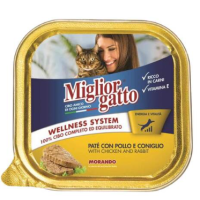 MIGLIOR GATTO PATE WITH CHICKEN & RABBIT 100G