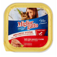 MIGLIOR GATTO PATE WITH BEEF & LIVER 100G