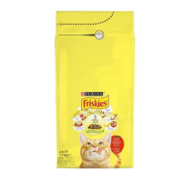 PURINA FRISKIES BEEF,CHICKEN AND VEGETABLES CAT FOOD 1.7KG