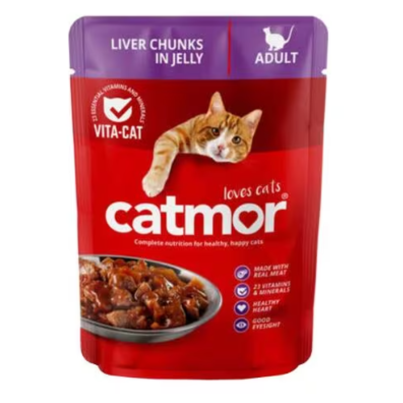 Catmor Liver Chunks In Jelly Wet Cat Food 70g 