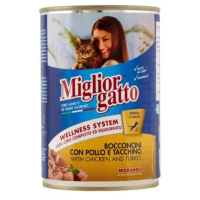 MIGLIOR GATTO WITH CHICKEN&TURKEY CHUNKS 400G