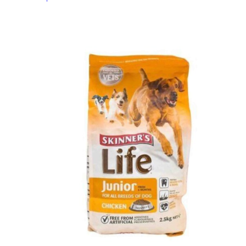 SKINNERS LIFE JUNIOR DOG FOOD CHICKEN FLAVOUR 2.5KG