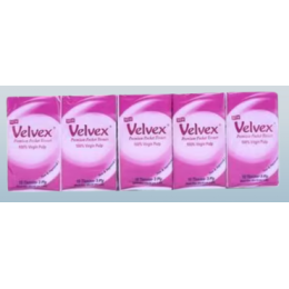 Velvex Premium Pocket Tissue, Pink 10's X10