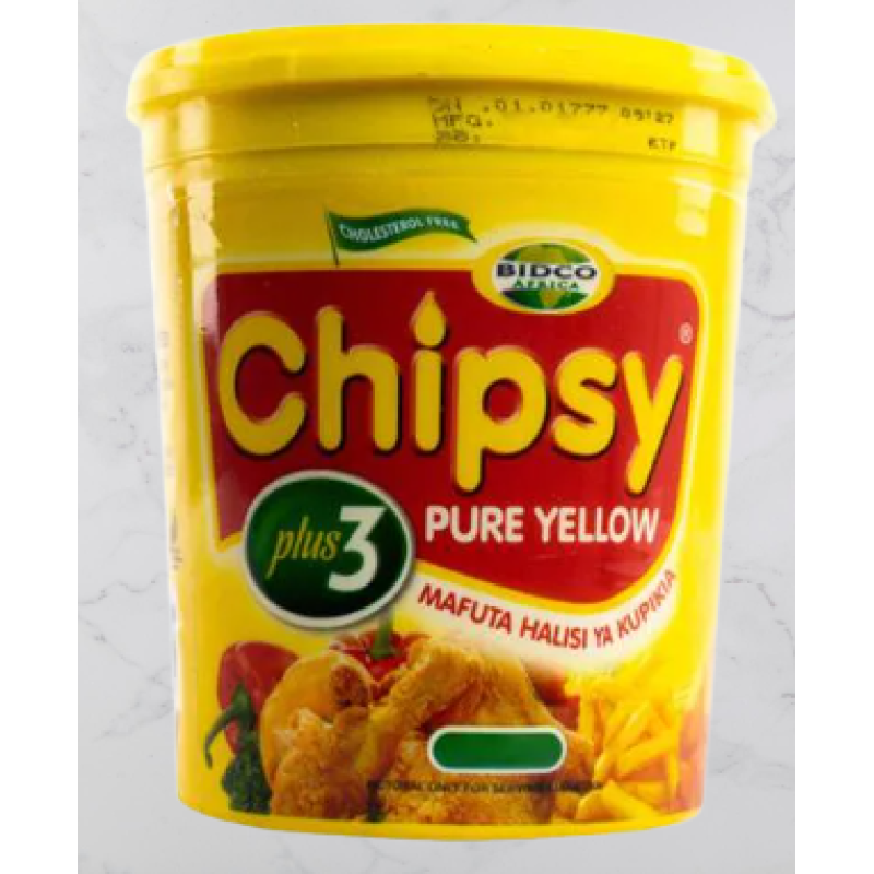 BIDCO CHIPSY 500G PURE YELLOW VEGETABLE COOKING FAT 