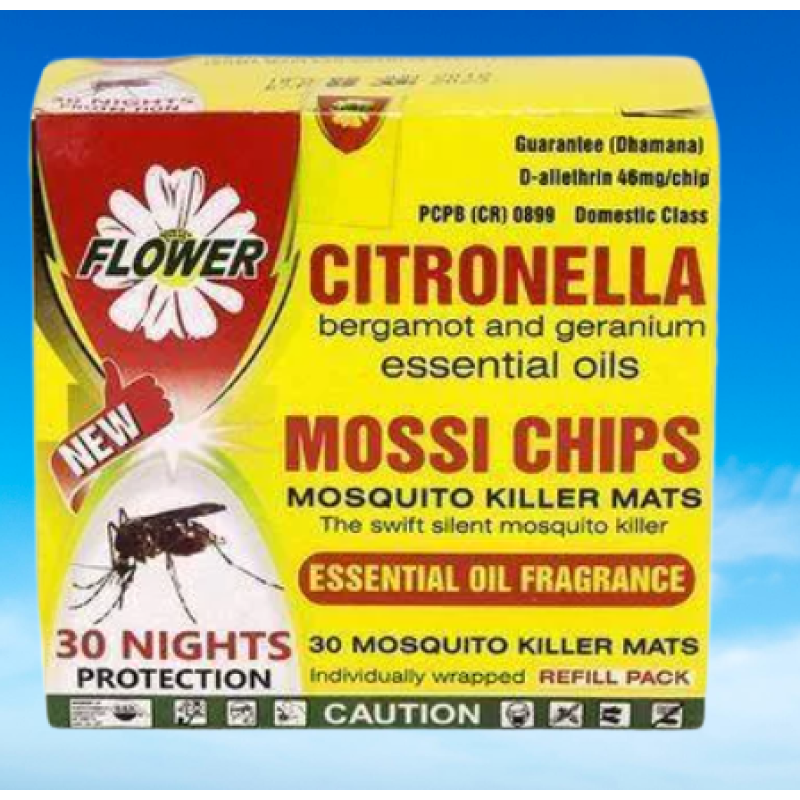 FLOWER MOSSI CHIPS CITRONELLA 30 NIGHTS