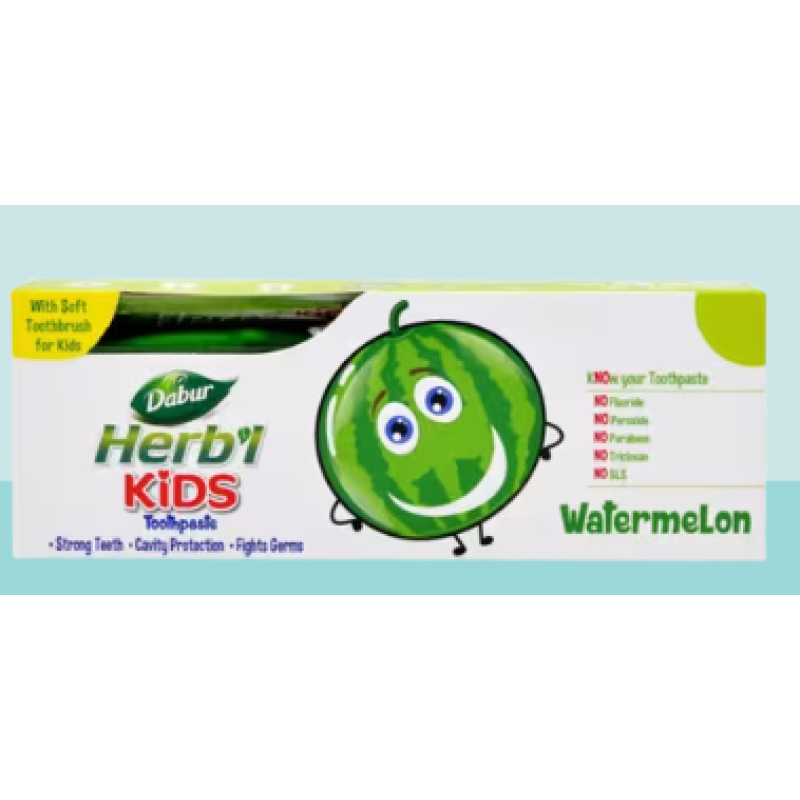 DABUR HERBAL TOOTHPASTE WATERMELON FOR KIDS 50G