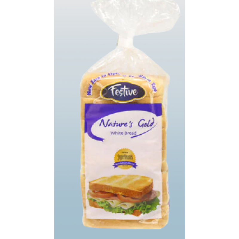 FESTIVE NATURES GOLD WHITE BREAD 400G