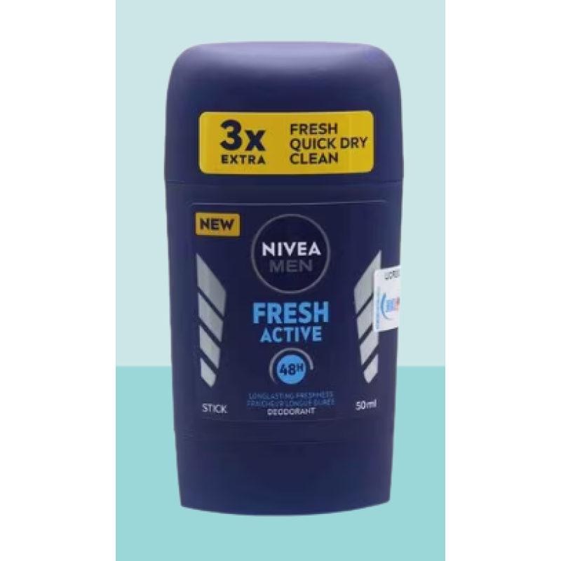 NIVEA FRESH ACTIVE DEODORANT STICK FOR MEN 50ML