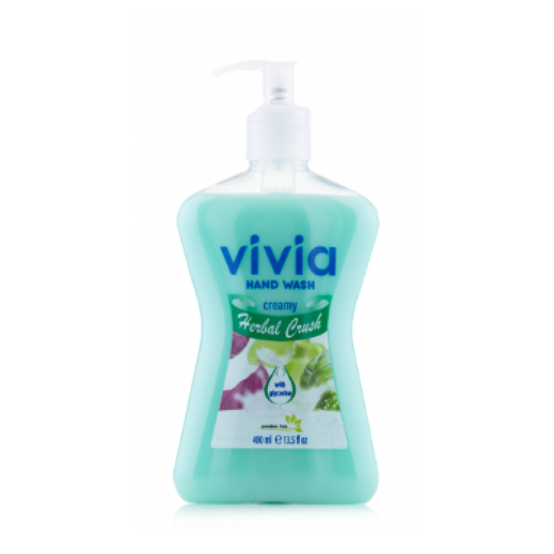 VIVIA HAND WASH, HERBAL CRUSH 400ML VIVIA HAND WASH, HERBAL CRUSH 400ML