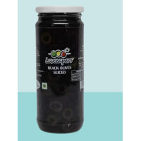 LUXEAPERS BLACK OLIVES SLICED 345G