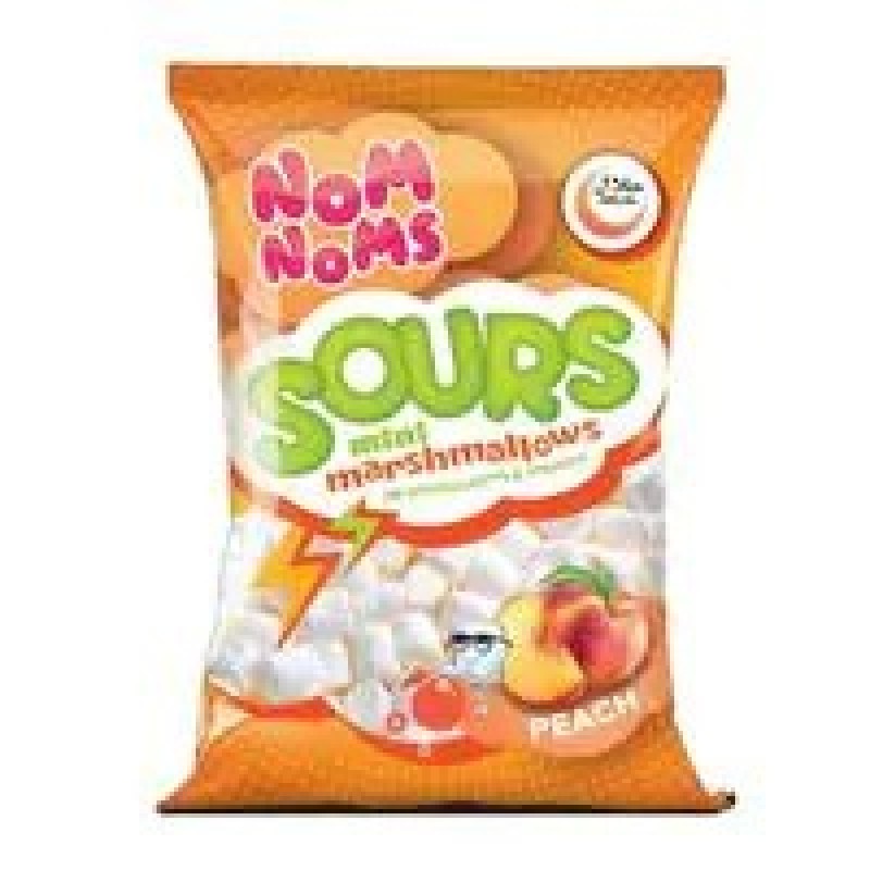 NOM NOMS SOURS PEACH MINI MARSHMALLOWS 15G