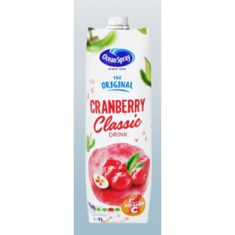 OCEAN SPRAY CLASSIC CRANBERRY JUICE 1L