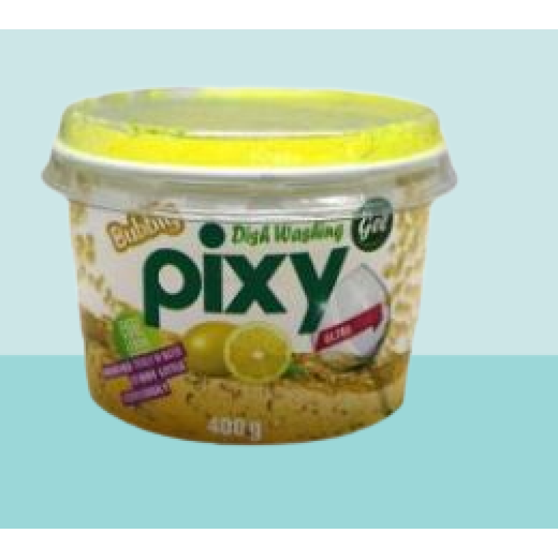 PIXY DISH WASHING GEL(LEMON) 400G