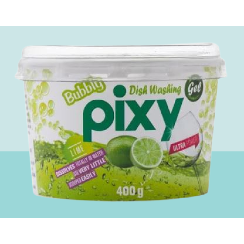 PIXY DISH WASHING GEL(LIME) 400G