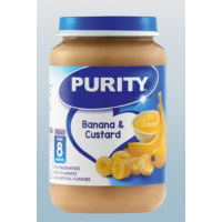 PURITY BABY FOOD BANANA & CUSTARD 200ML