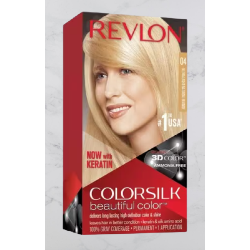 REVLON COLORSILK PERMANENT 3D ULTRA LIGHT NATURAL BLONDE 04