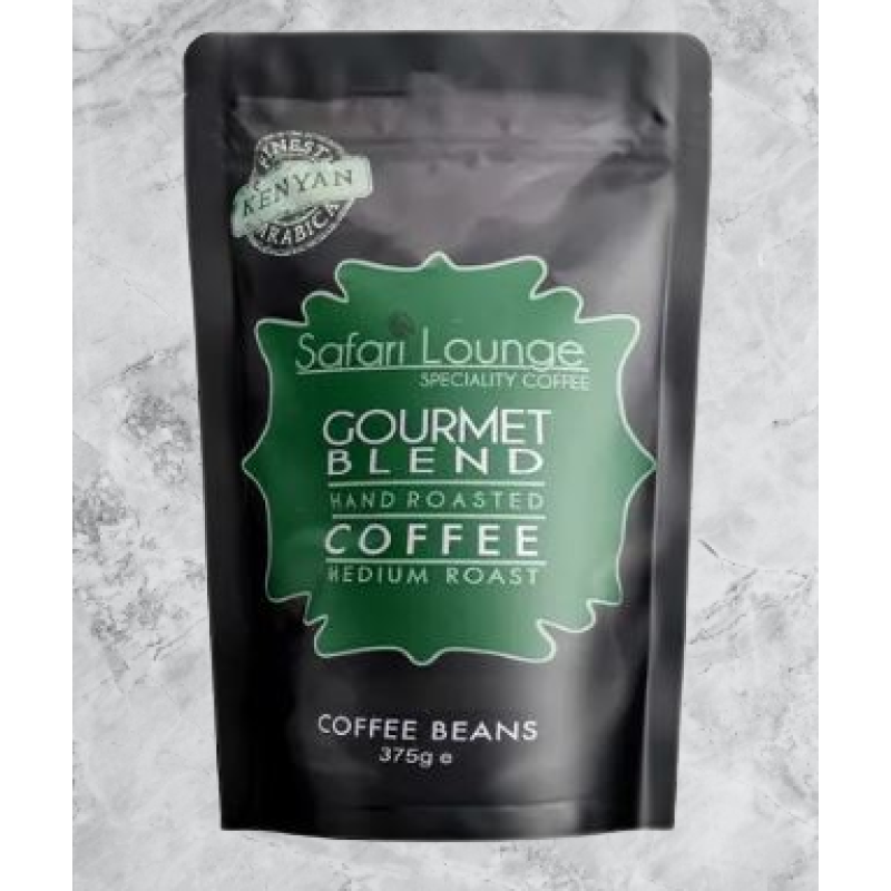 SAFARI  LOUNGE 375G GOURMET BLEND COFFEE BEANS 