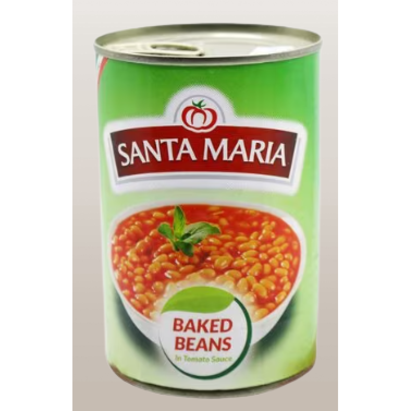 SANTA MARIA BAKED BEANS IN TOMATO SAUCE 400G