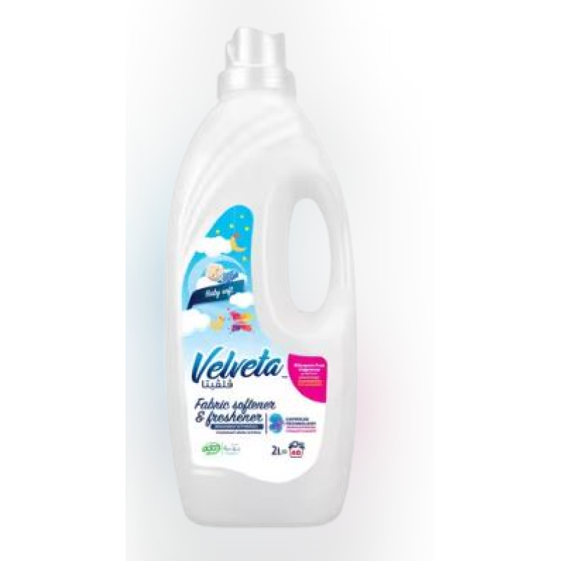 VELVETA  FABRIC SOFTENER BABY SOFT 2 LITRES