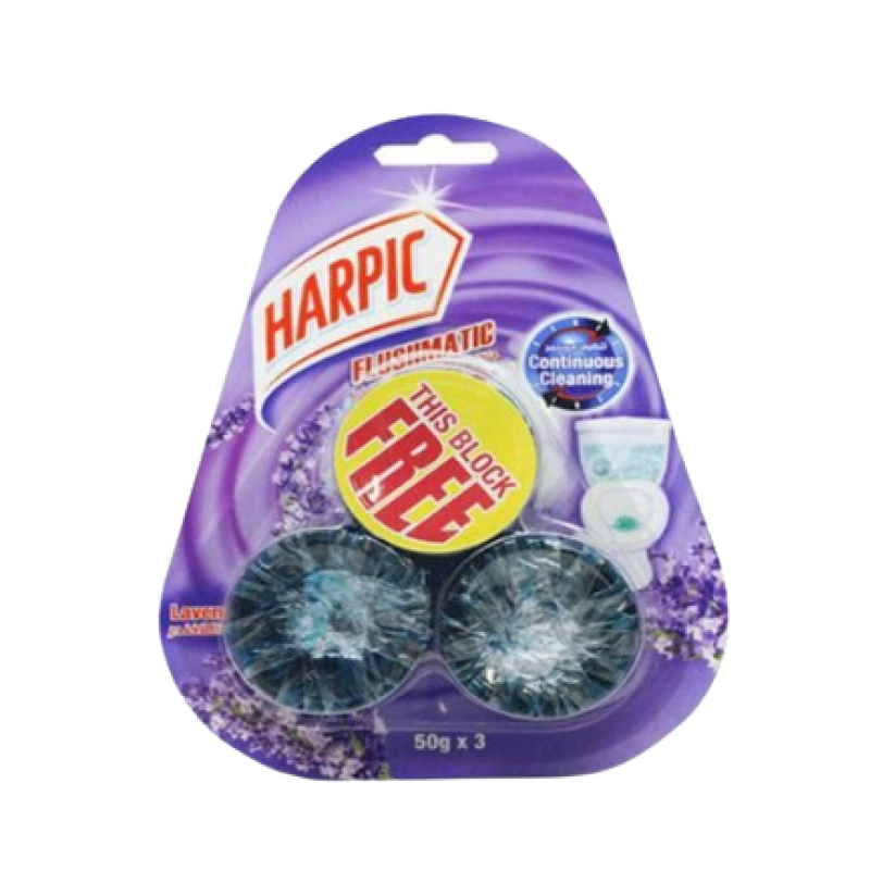 HARPIC FLUSHMATIC LAVENDER BLOCK 50g*3