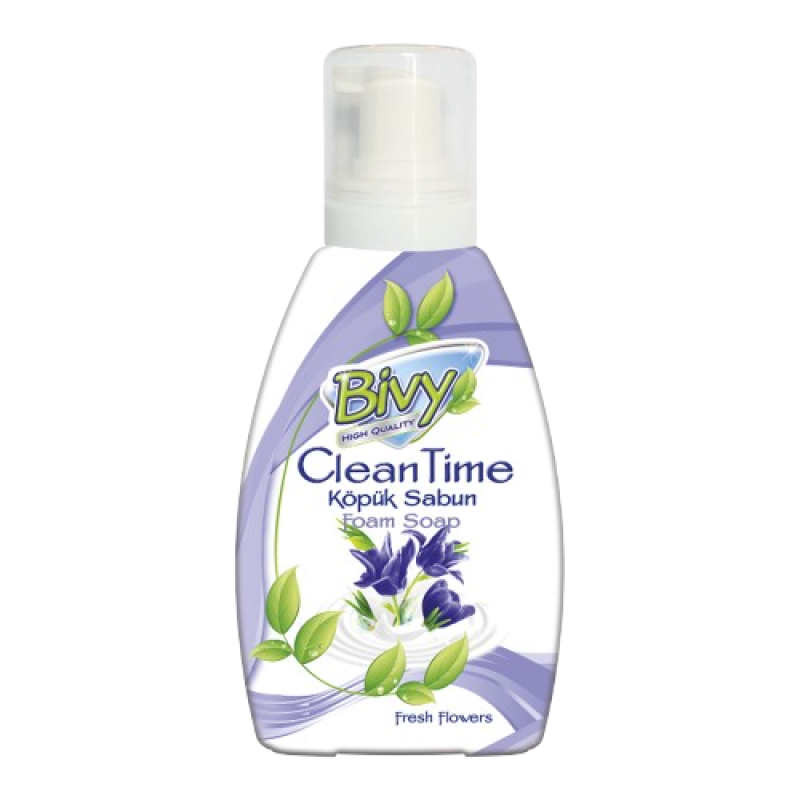 Bivy Foam Hand Wash Soap Fresh Flowers 500ml, 12 Bottles in a Carton