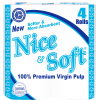 Nice & Soft Toilet Paper 4pieces Unwrapped 12Packs in a Carton	