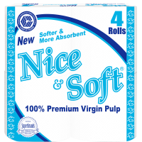 Nice & Soft Toilet Paper 4pieces Unwrapped 12Packs in a Carton	