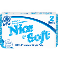 Nice & Soft Toilet Paper 2piece Unwrapped 20Packs in a Carton