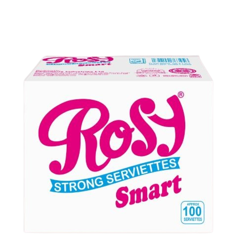 Rosy 100 Sheets Smart Serviettes 18 packets in a carton
