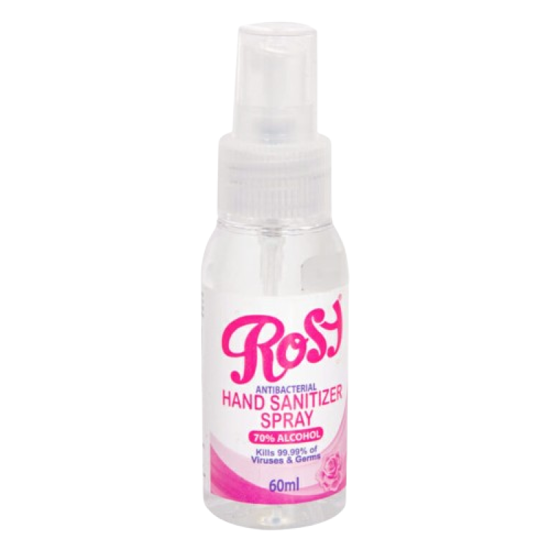 Rosy Hand Sanitizer Spray 60ml, 24 Bottles in a Carton