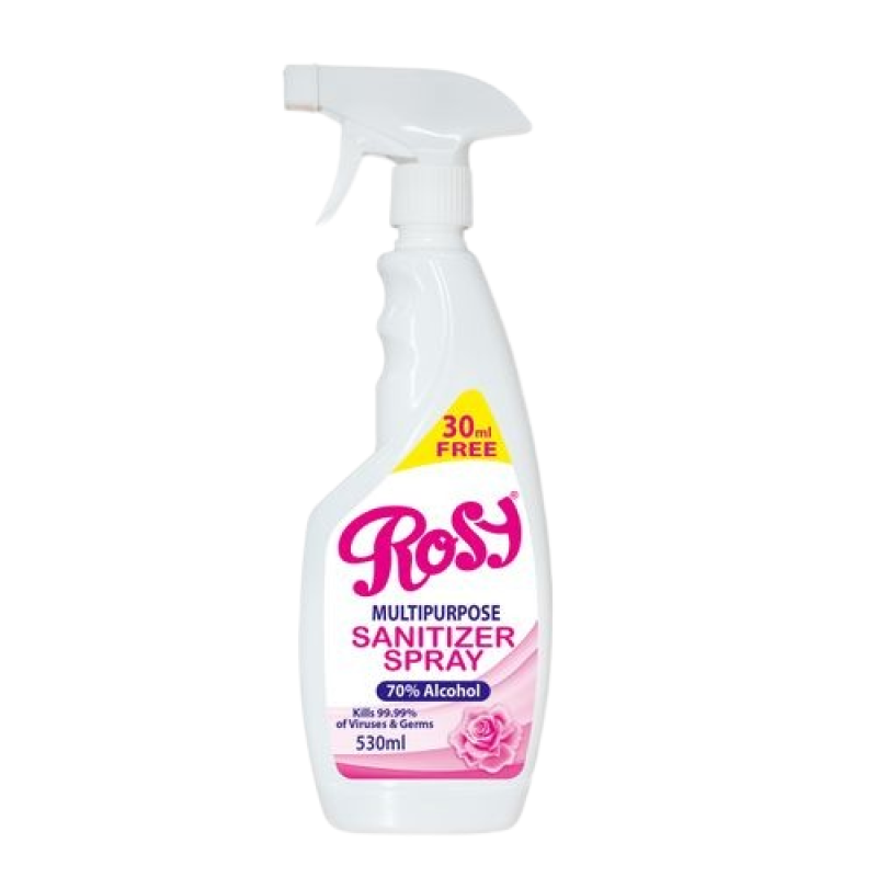 Rosy Multipurpose Hand Sanitizer Spray 530ml, 6 bottles in a Carton
