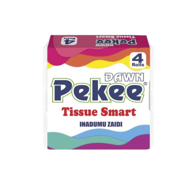 Dawn Pekee Smart Toilet Tissue 4rolls in a Pack Unwrapped, 12packs in a Carton