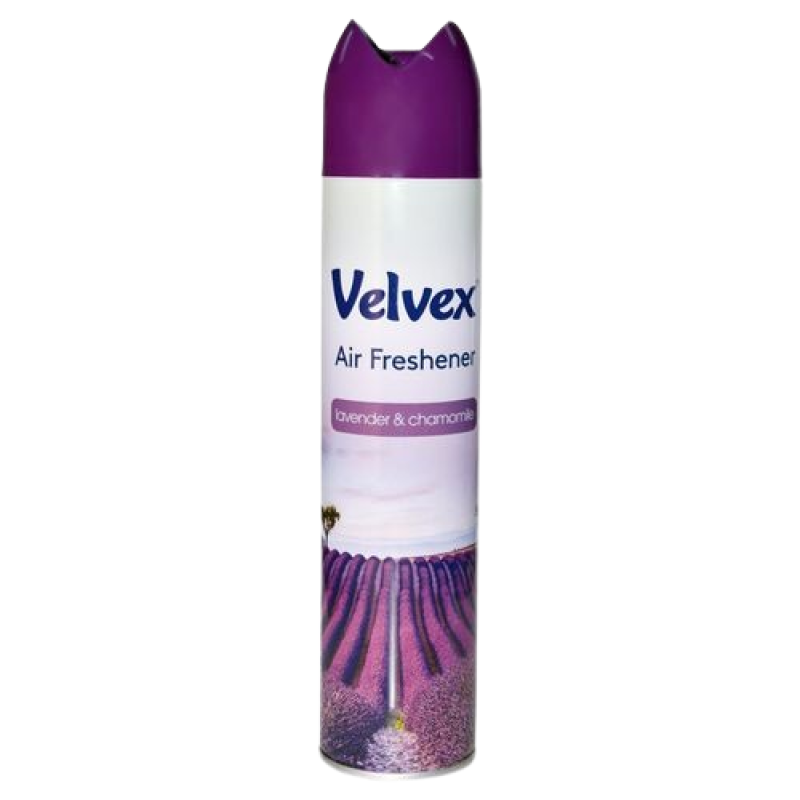 Velvex Air Freshener Lavender and Chamomile 300ml, 24 Cans in a Carton