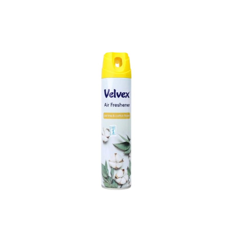 Velvex Air Freshener Jasmine and Cotton 300ml, 24 Cans in a Carton