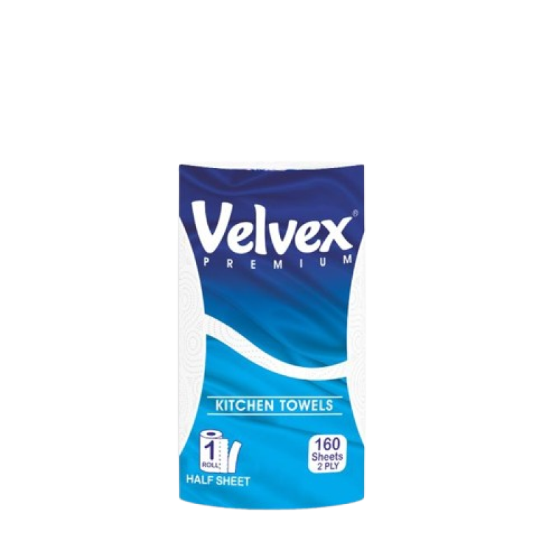 Velvex Premium Kitchen Towels White 1 Pack