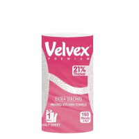 Velvex Premium Kitchen Towel Pink Laminated Single Pack, 6 Packets in a Carton