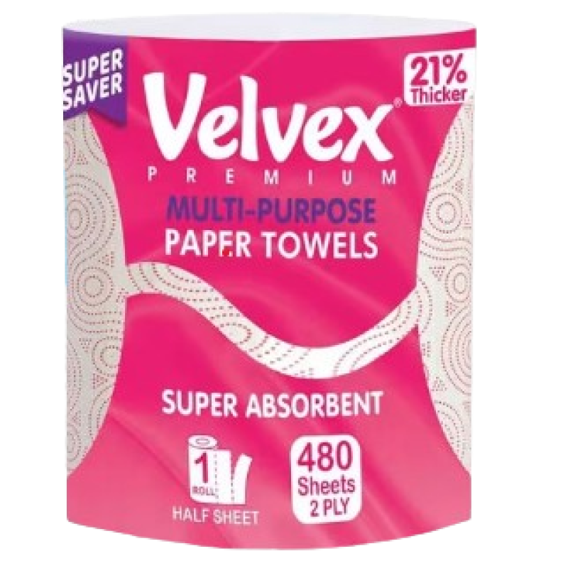 Velvex Premium Multi purpose Kitchen Towel Jumbo Pink 