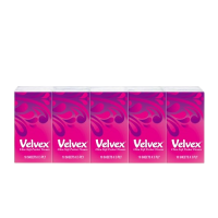 Velvex 10sheets Pocket Tissues Pink Outer 12 packets in a Carton