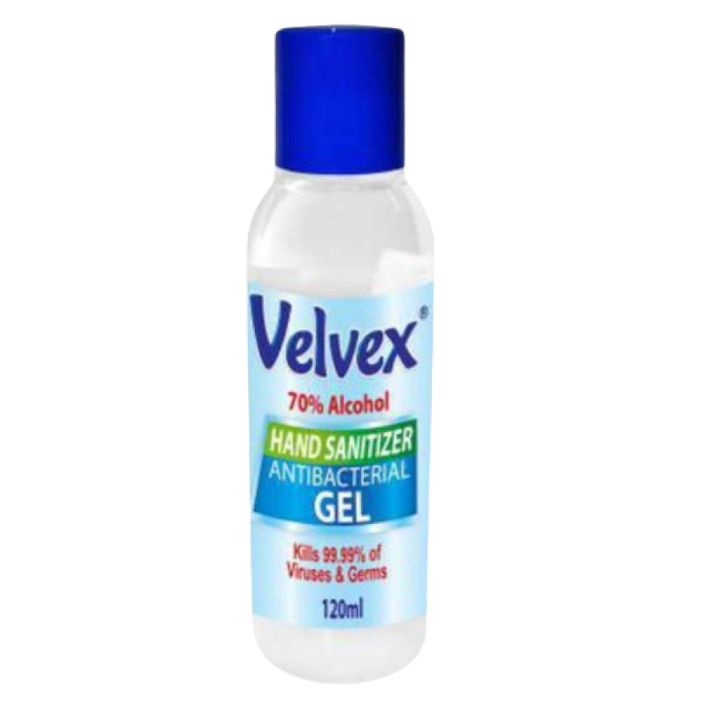 Velvex Hand Sanitizer Gel 120ml, 20 bottles in a Carton