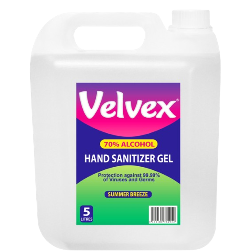 Velvex Hand Sanitizer Gel Summer Breeze 5litres