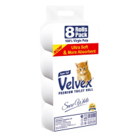 Velvex Premium Tissue Paper 8pack Unwrapped ( 6 packs per carton)