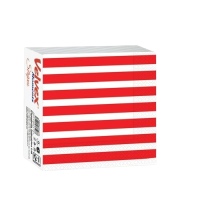 Velvex Moments Stripes Red Serviettes 50's in a pack, 12 Packs per Carton