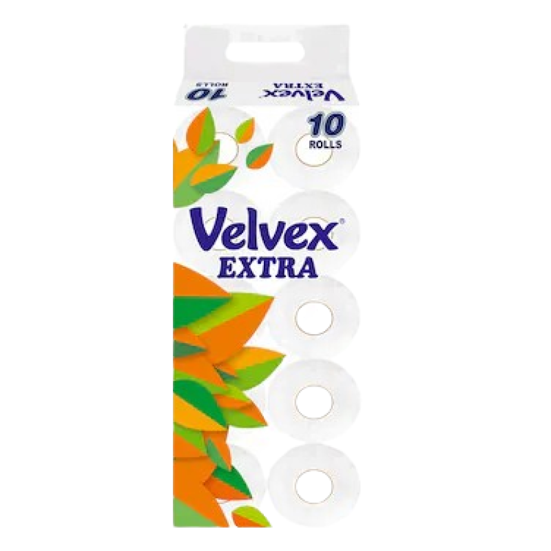 Velvex Extra 10 Pack Premium Printed Unwrapped Tissue Paper 4packs Per Carton