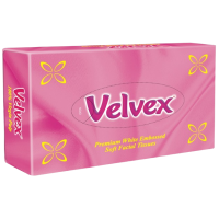 Velvex 50sheets Embossed Pink Facial Tissue Junior 48 Packets In A Carton